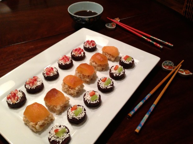 dessert sushi
