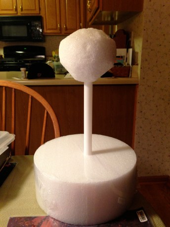Styrofoam head  and base