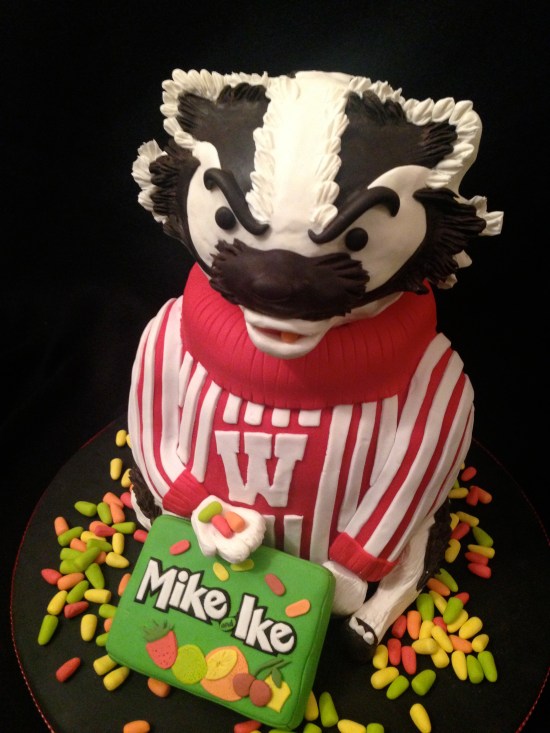 Bucky Badger cake