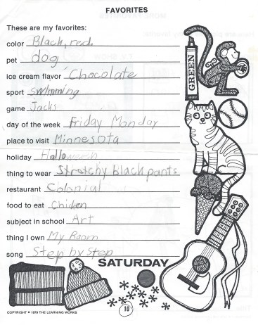 Kathryn Favorite Things