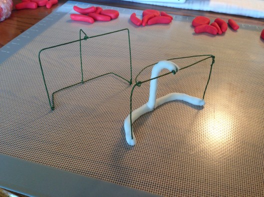 hockey nets wire and fondant