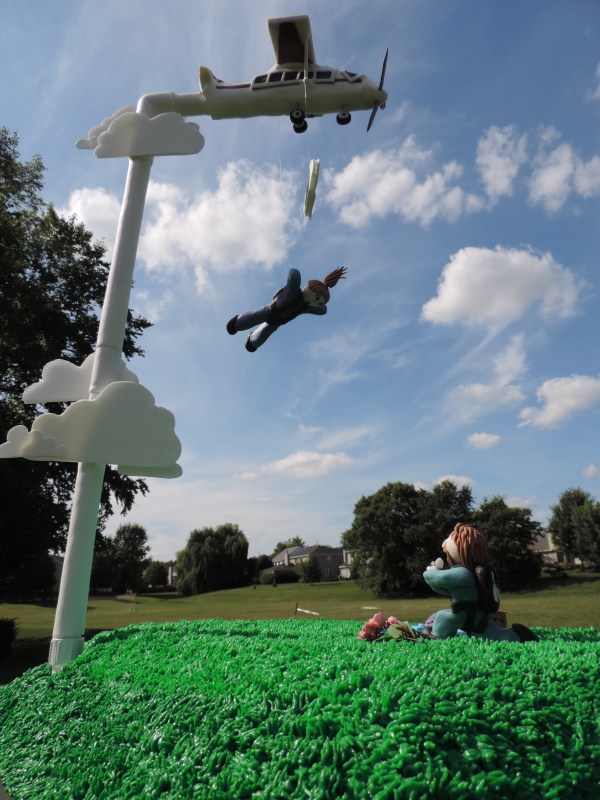 skydiving cake plane