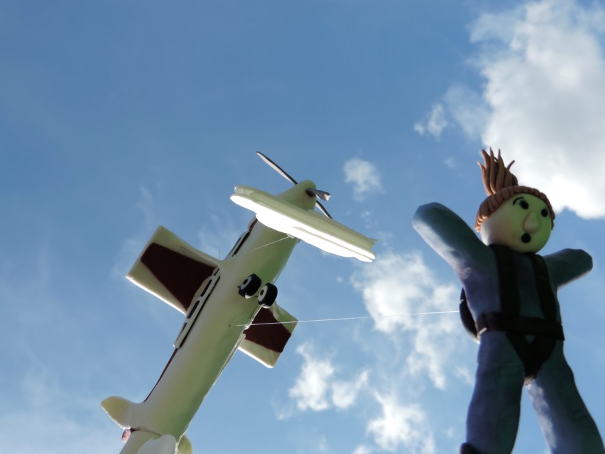 skydiving plane cake