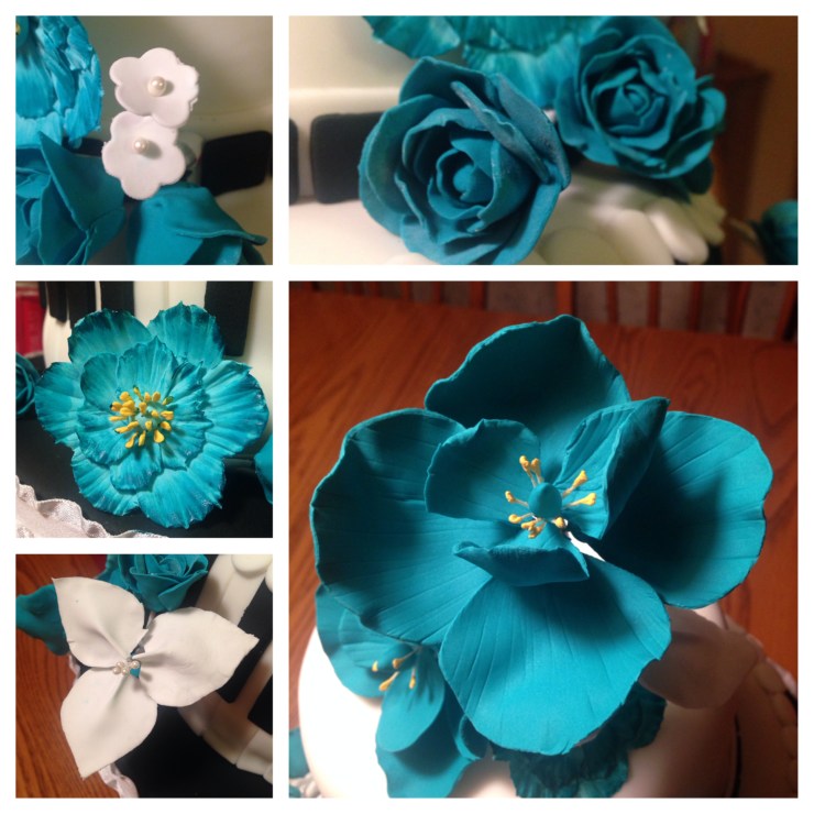 various gum paste flowers