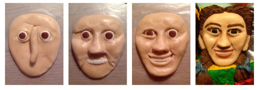 modeling chocolate face of dorothy wizard of oz