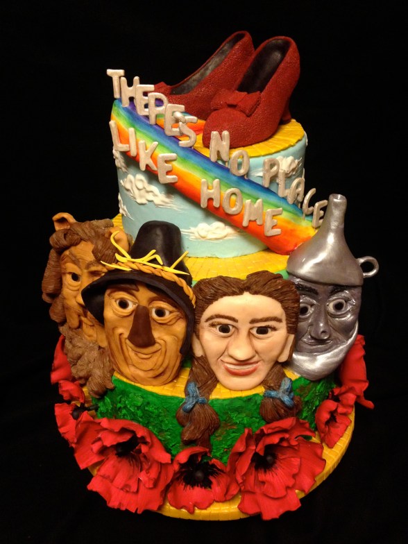 wizard of oz cake dorothy scarecrow lion tin man