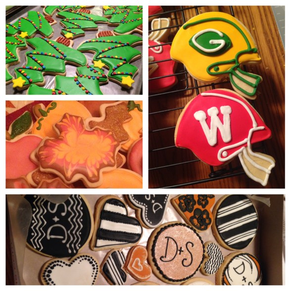 various cut out cookies royal icing