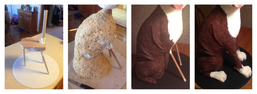 internal structure of dog cake step by step
