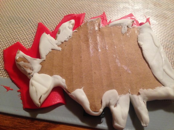 punk farm animals fondant and cardboard