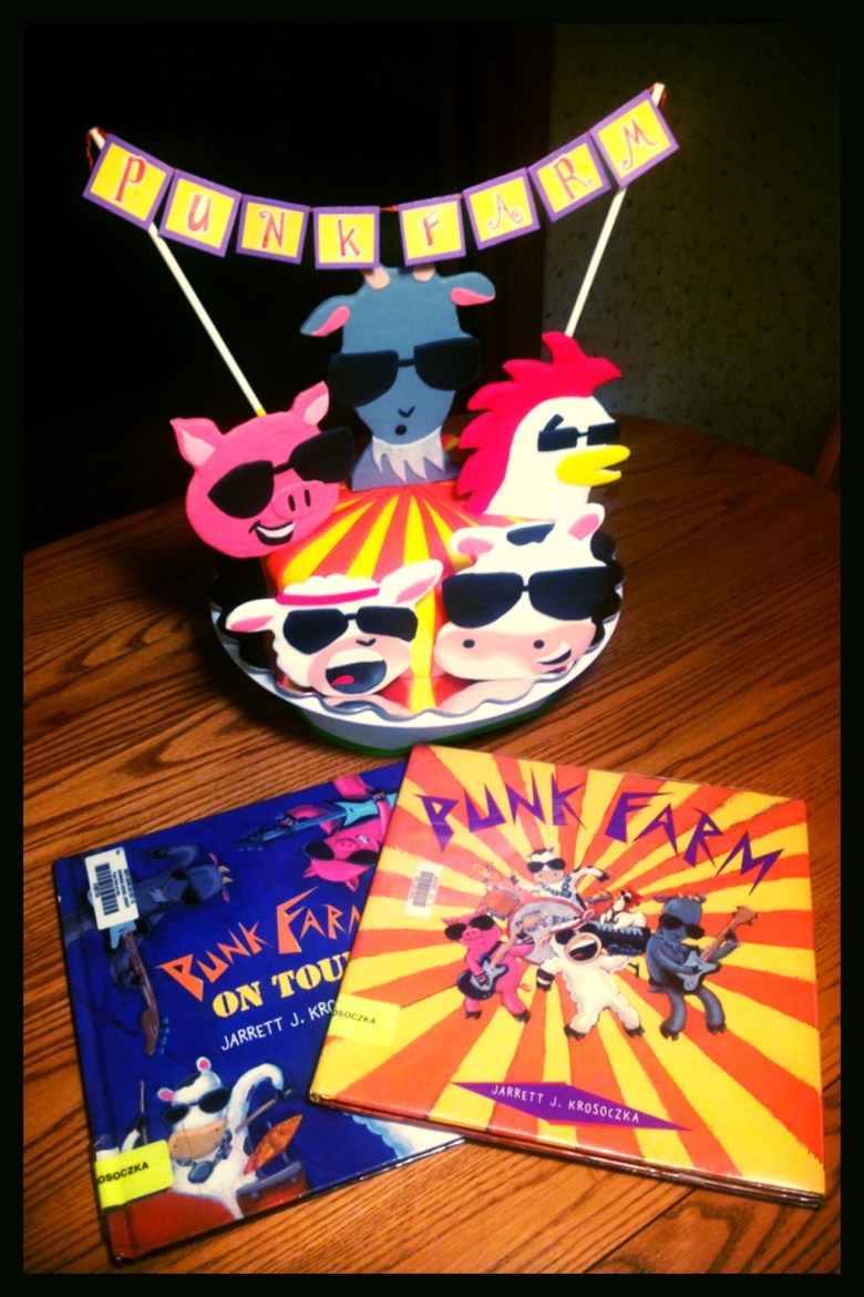 punk farm book cake