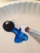 meditative rose painting on cake with food coloring vanilla extract