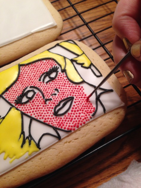 how to paint cookies lichtenstein