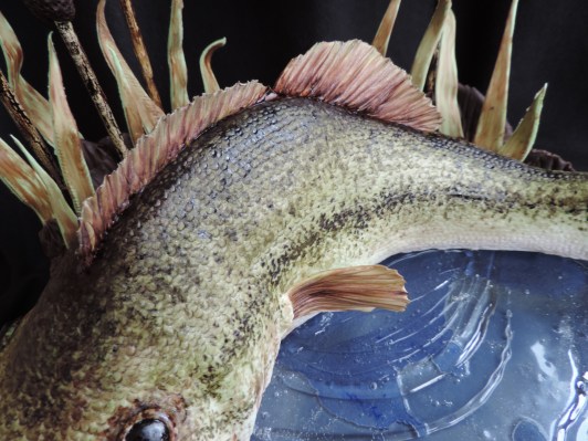 close up of fish scales for fondant cake