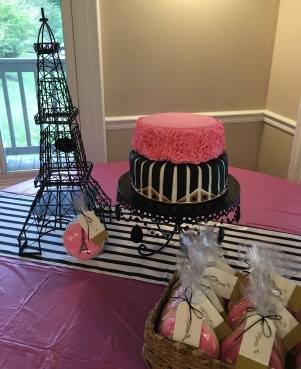 paris eiffel tower bridal shower